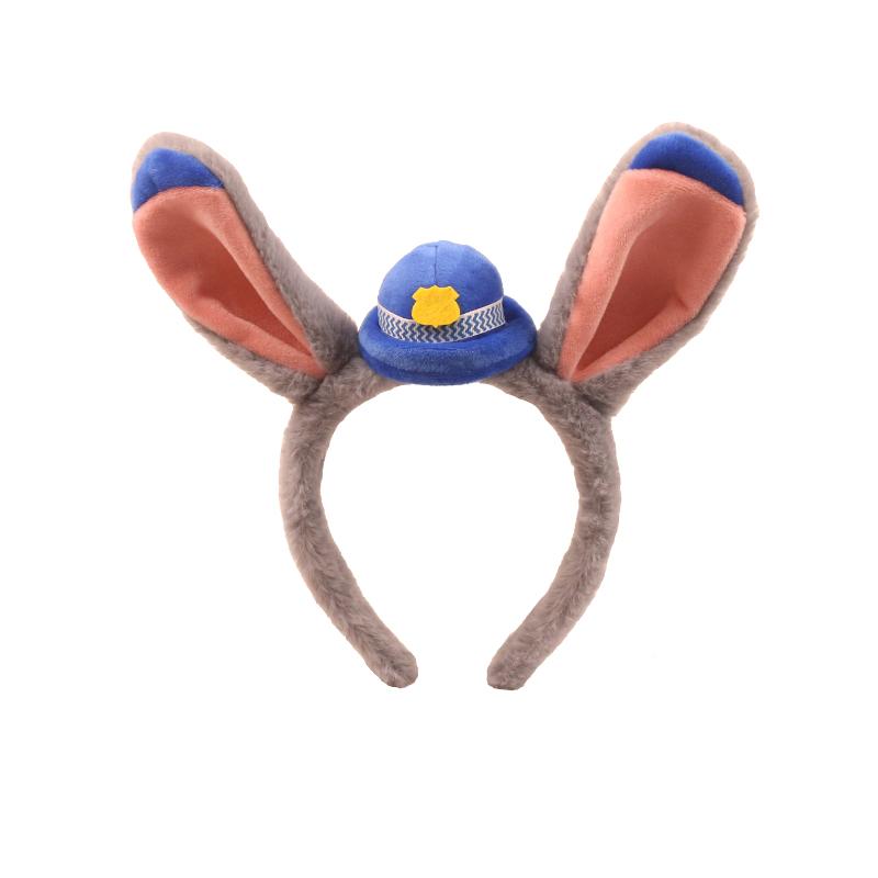 Zootropolis 2 Coniglietta Judy Poliziotta Fascia per Capelli con Orecchie Super Adorabile Anime Cosplay Bambino Adulto Accessori Fascia Giocattoli Copricapo Cappello