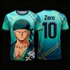 One Piece Zoro Anime Fußballtrikot Für Kinder Jungen Mädchen Atmungsaktiv Spiel Training Fan Sport Kurzarm Oberteile