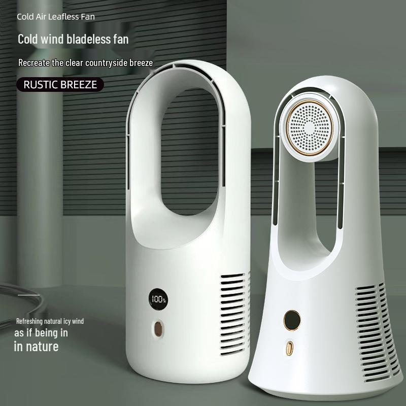 Cross-Leaf Desktop Electric Fan for Dorms and Homes
