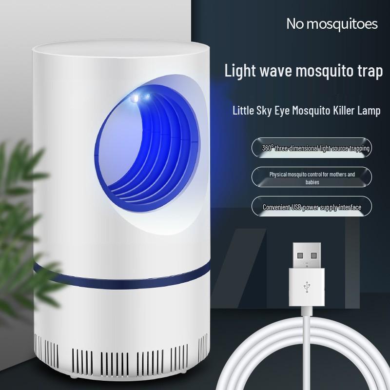 Lampada Uccidi Zanzare LED Blu Fotocatalitico - Dispositivo Repellente & Repellente a Ventosa