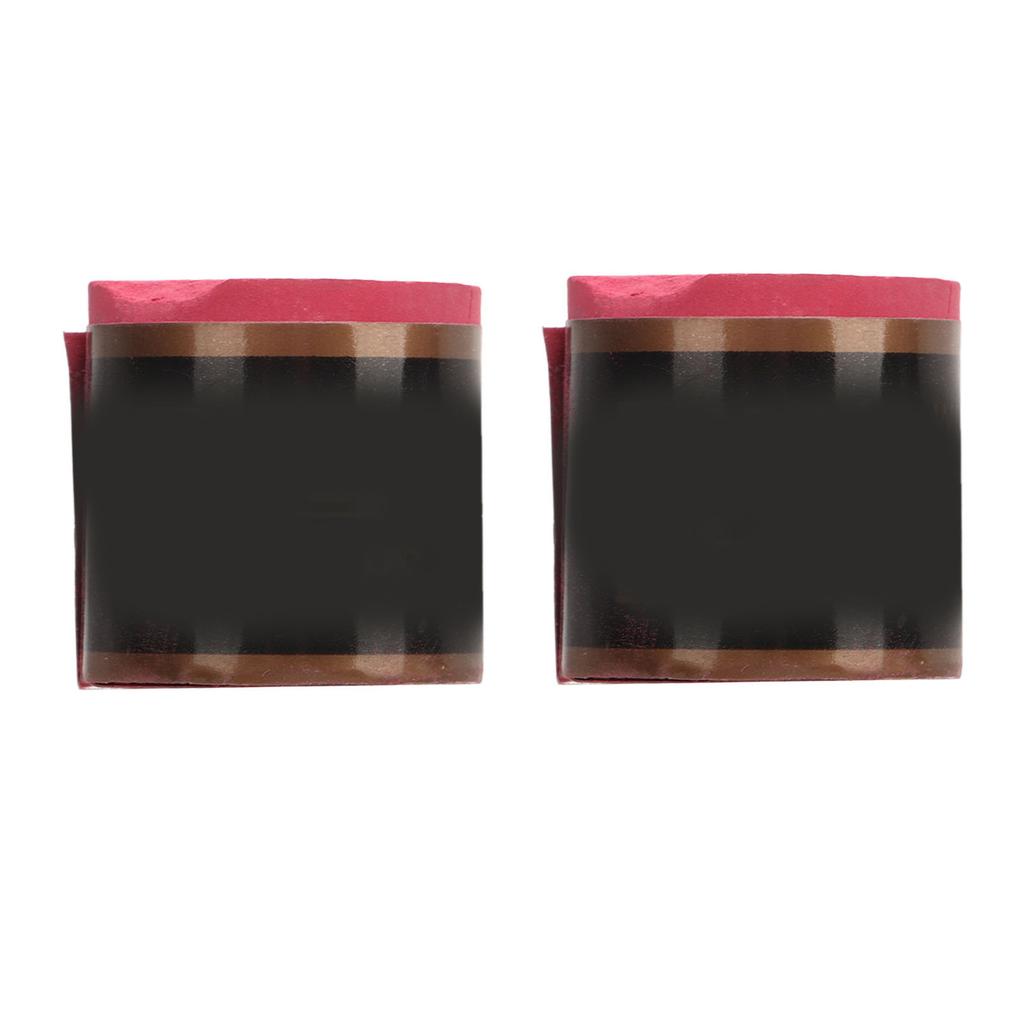 2 pièces Queue de billard Craie de billard Craie pour queue de billard Accessoires de billard Cylindre Forte adhérence Rouge rosé
