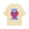 Lustiges spanisches "Mehr Liebe Bitte" Herz Grafik T-Shirt Süßes lässiges kurzärmeliges Baumwoll-T-Shirt Valentinstagsgeschenk Streetwear