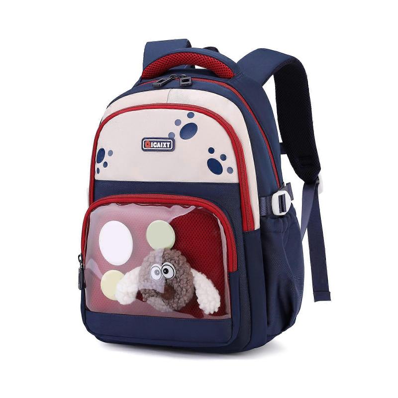 Cute Transparent Backpack For Teen Girls Spacious School Bag Oxford Fabric Daypack For Students Books And Supplies  Light purple