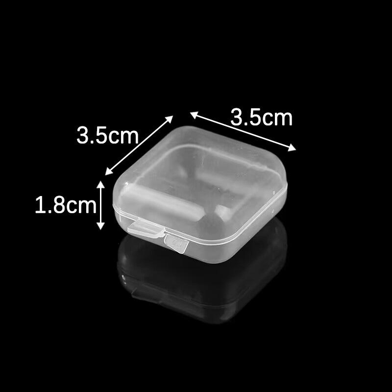5/10 Pcs PP Storage Box Mini Transparent Plastic Case Container Square Rectangle Packaging Box For Jewellry Beads Small Items