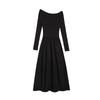 Herbst neues Anhänger One-Shoulder weißes Kleid Taille Temperament schön High-End Französisches Kleid