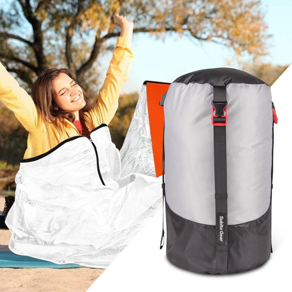 Sovsäck Kompressionsförvaringsväska Multifunktionell Förvaringsväska för Campingtillbehör Stor Kapacitet Platsbesparande för Camping Vandring