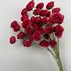 Shunran Dark Red Wine Artificial Wedding Flowers for Chinese Engagement Décor & Aisle Hanging Displays