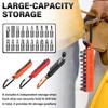 1/4" Sechskant-Schraubendreher-Bit-Halter Tragbar 10 Löcher Aufbewahrungskoffer Organizer Schraubendreherkopf Bohrer Bits Ständer Koffer Werkzeuge