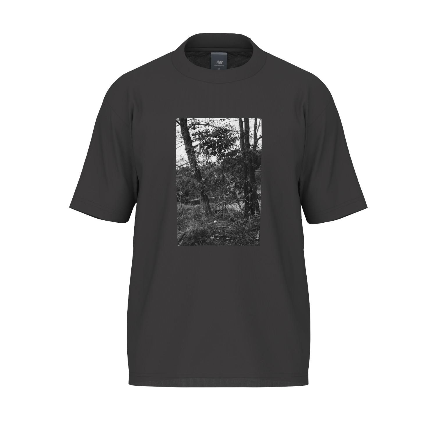 New Balance Short Sleeved T Shirts Unisex Black MT61E6XL-ABR XS