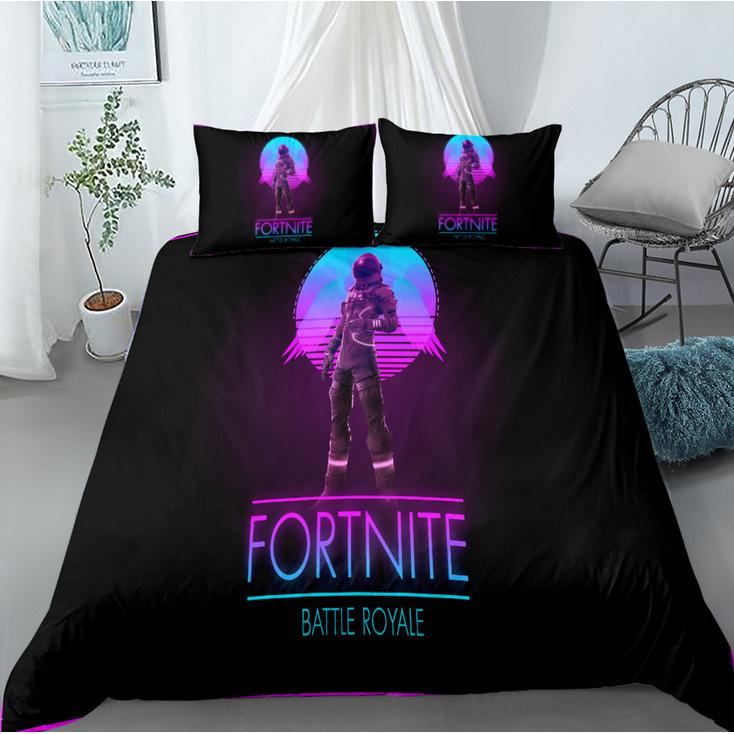 Cute Printed Quilt Cover Pillowcase Three-Piece Set Can Be Made Into Four-Piece 3D Digital Printing