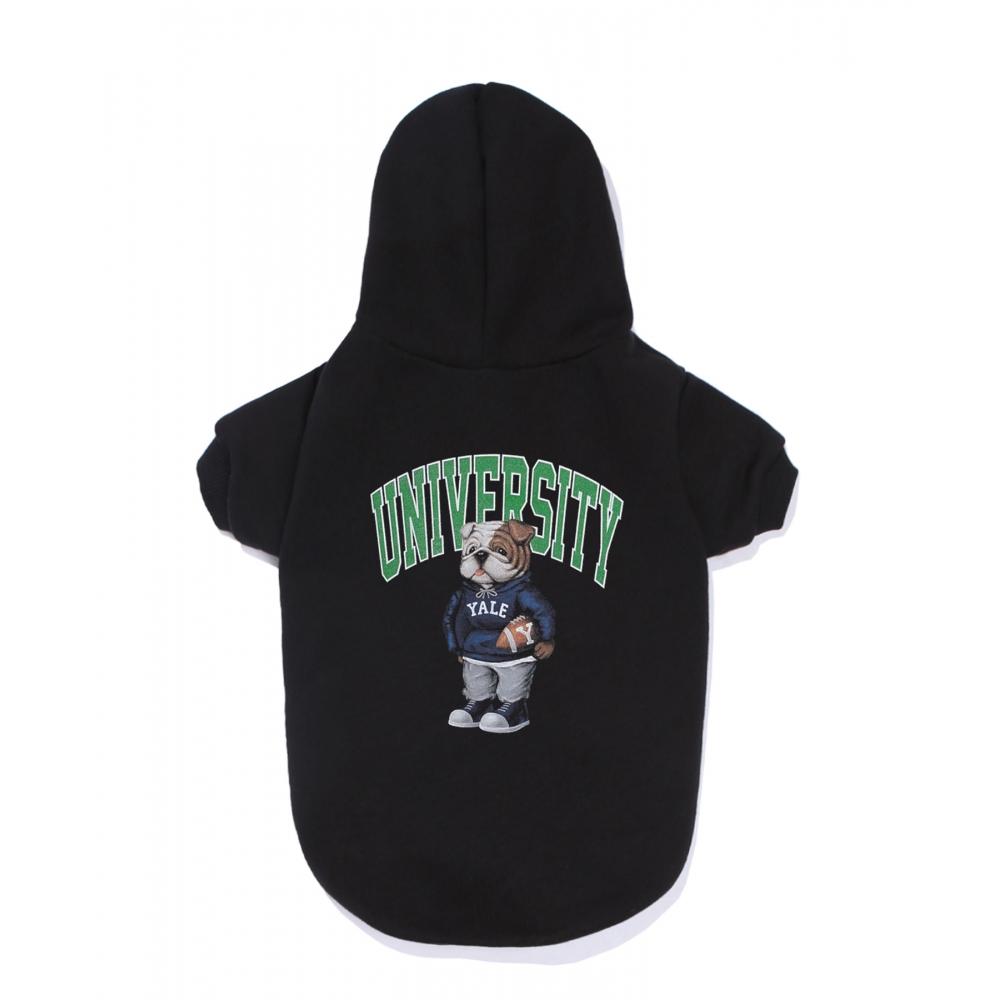

YALE UNIVERSITY DAN DOGGY HOODIE BLACK GREEN