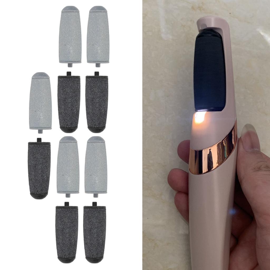 10pcs Replacement Roller Head Coarse Fine Refill Heads Accessory for Electric Foot Callus Remover
