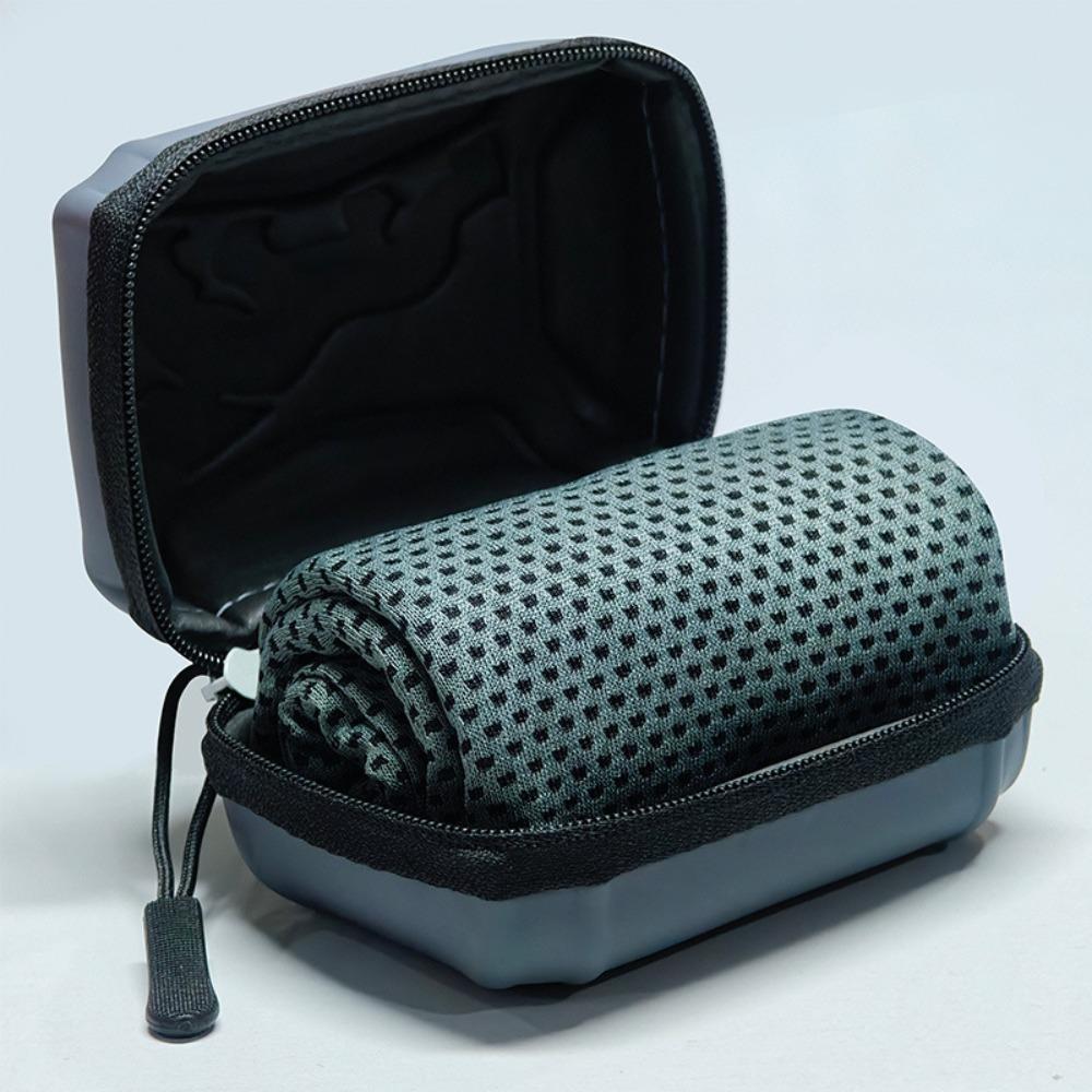 Portable Polyester Cooling Towel EVA Case Absorbent Quick Dry Towel Microfiber Ice Towel Outdoor