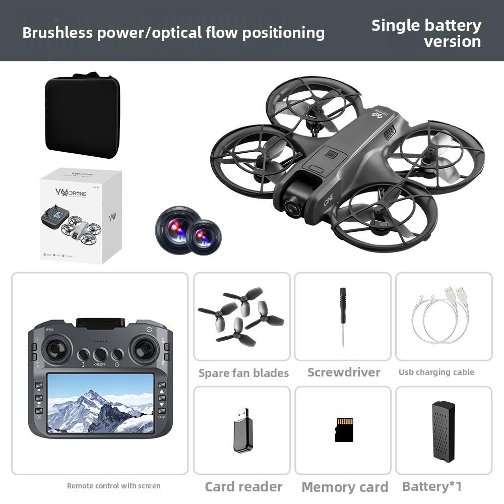 Original MINI V666 Max Drone 5.5 in Large Screen 4K Professional WIFI 5G Dron Obstacle Avoidance Brushless Altitude Headless Mode RC Quadcopter Toys