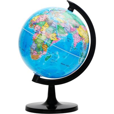 14cm World Globe Political Map - Educational Geographic Globe - Self Assembled School Globe