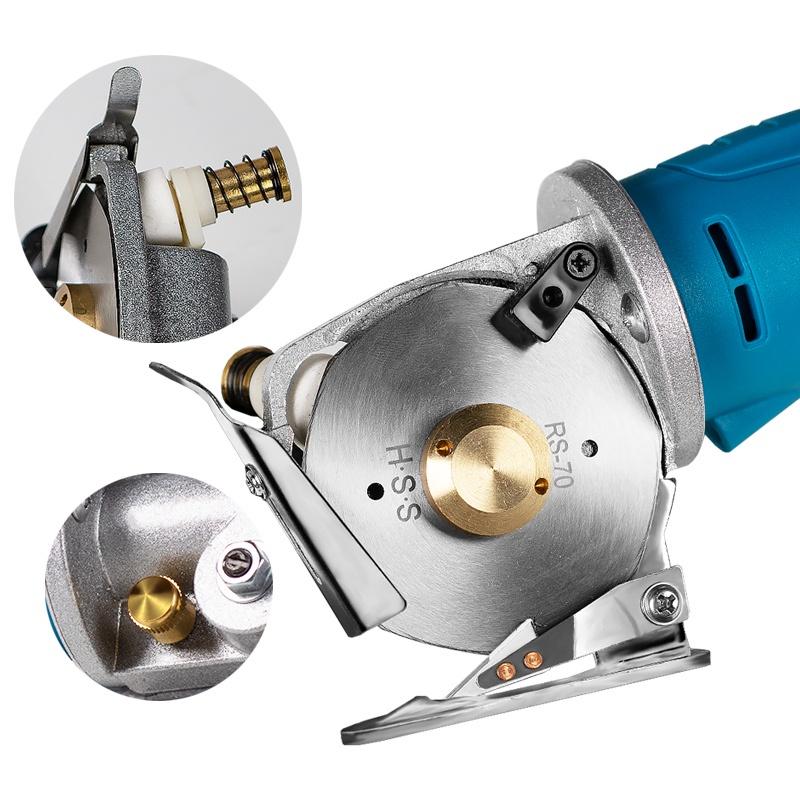 2000r/min Electric Round Scissors Electric Scissors Shear Cloth Cutter Fabric Cutting Machine Kit Cutting Tool DC 12V