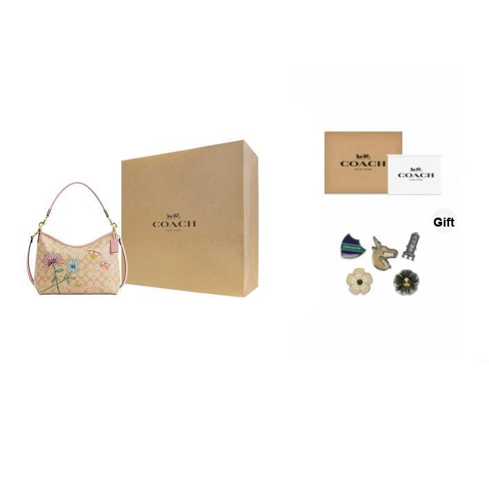 Coach X Observed By Us Laurel 31 Removable Handle Zipper Closure Coated Canvas And Leather Tote Crossbody Shoulder Bag Large Women Bags CU393-IMOT4