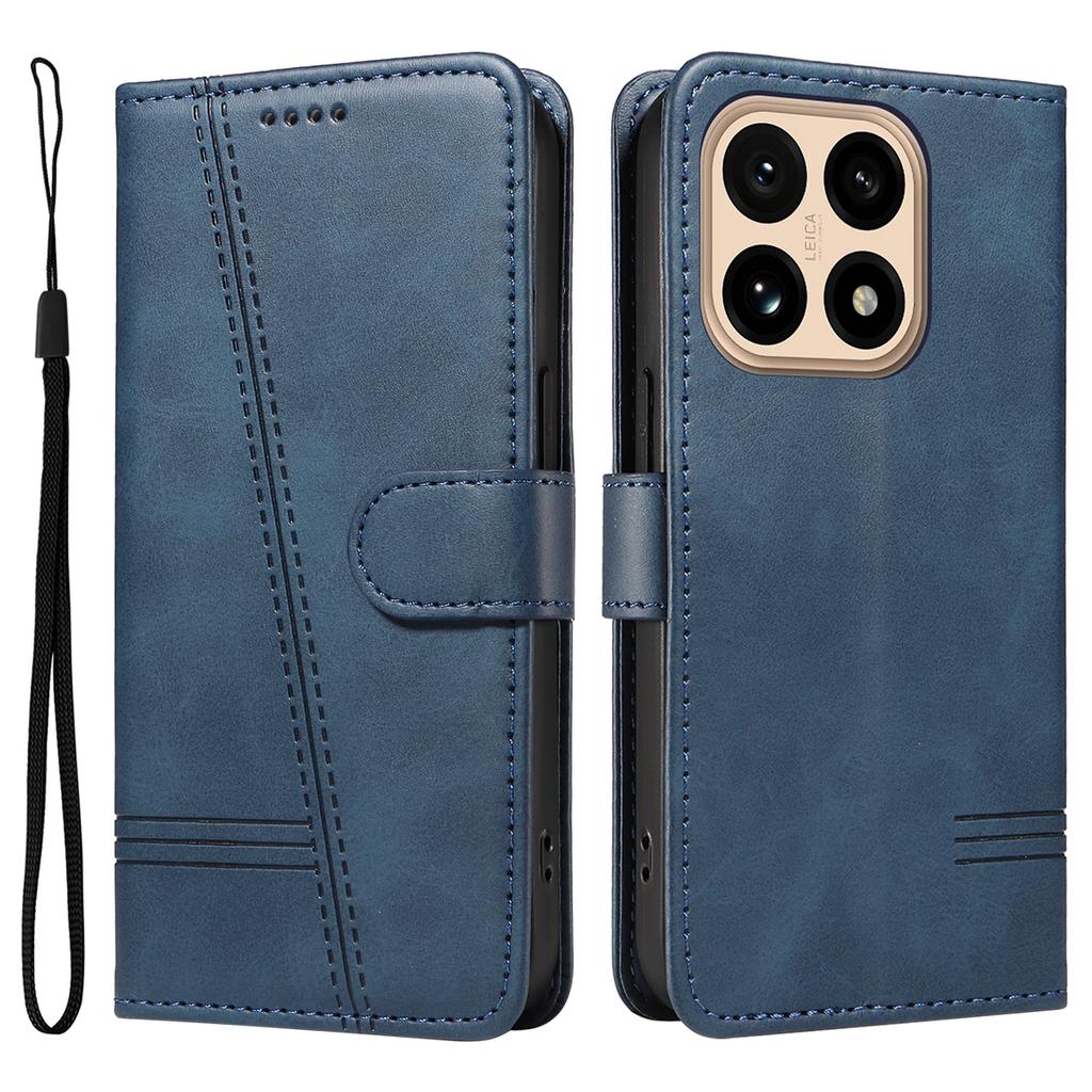 For Xiaomi 15T Wallet Case T-Shape Lines Leather Phone Cover Stand