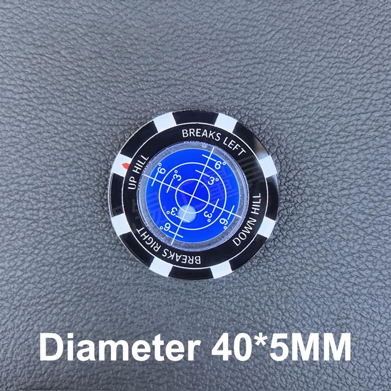 

1Pcs Golf Putt Ball Marker High Precision Round Green Reader Golfing Putting Aid Golf Slope Putting Reader as the picture
