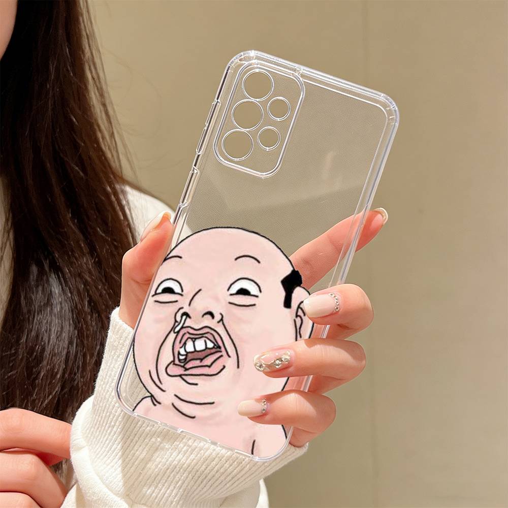 Silly Cartoons Phone Case Transparent Silicone Soft For Samsung S25,S24,S21,S22,S23,S30,Ultra,S20,Plus,Fe