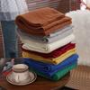 Imitation Cashmere Solid Color Scarf Keep Warm Wool Shawl Knitted Scarves  Clothing Accessories