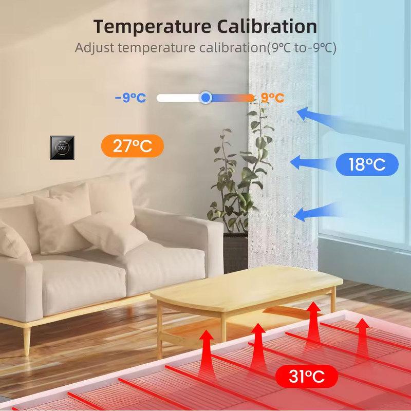 Tuya WiFi Smart Knob Thermostat Underfloor heating, water-gas boiler, household room, programmable thermostat Works with tuya