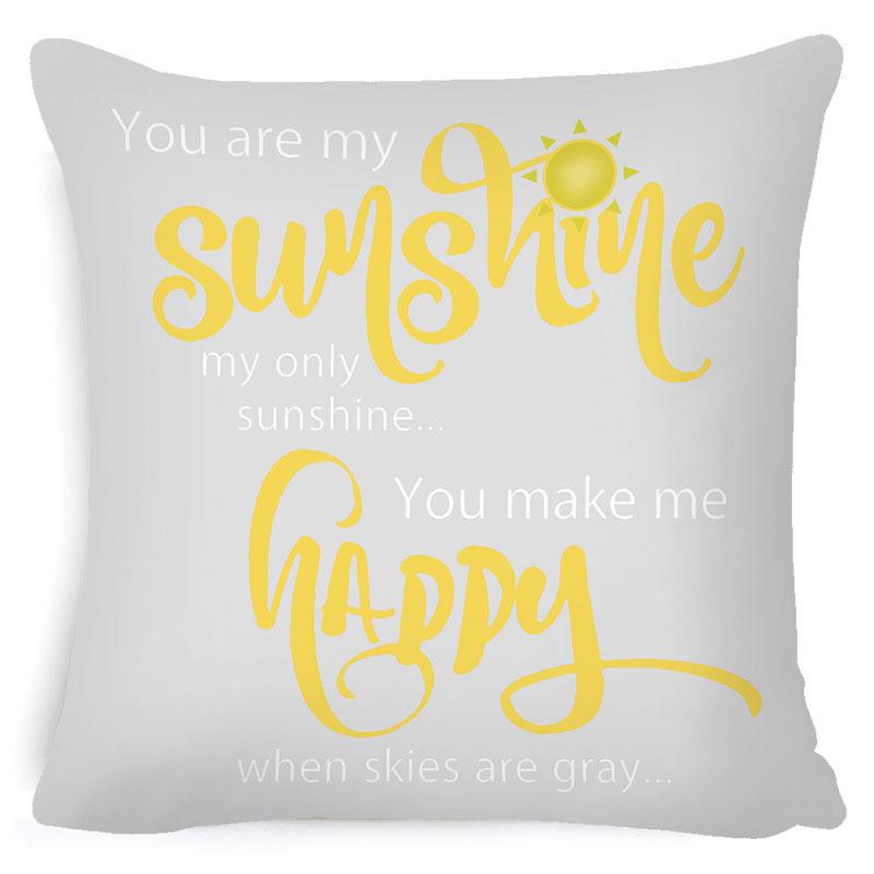 Pillow Cover Ins Style Daisy Summer Nordic Home Decoration Bedside Cushion Core Cover Linen