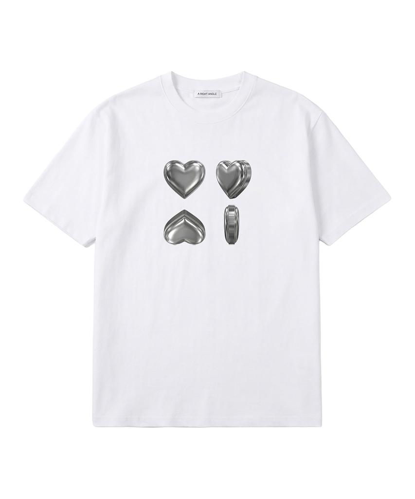 Eolaiteuaenggeul Silver Heart Loose Tee(2 Color)