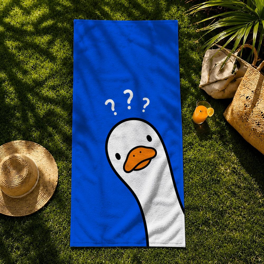 Animal Art D-Duck F-Funny Towel Towel beach towel, quick drying absorbent bath towel for Swim,Gym,Camping,Outdoor hot