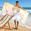 Natsume's Book of Friends Print Beach Towel, Large Soft Quick Dry Towel for Beach Camping Swimming