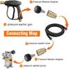 2 Pairs M22 14mm to 3/8" Quick Disconnect Connect Adapters for Pressure Washer