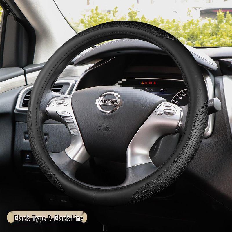 D0X Echte Lederlenkradabdeckung für Nissan Sylphy, Murano, Old Teana, Qashqai, Sunny, Livina, Tiida.