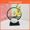 Chinese Style Screen And Plastic Flower Vase For Nordic Interior Decoration