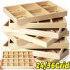 Wooden Jewelry Storage Trays Earrings Ring Necklace Jewelry Organizers Holders Glasses Wood Display Stands Store Decoration