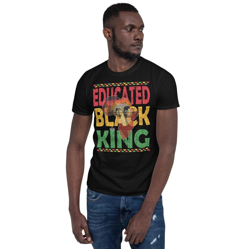 

American Black History Month - Educated Black King Unisex T-Shirt M