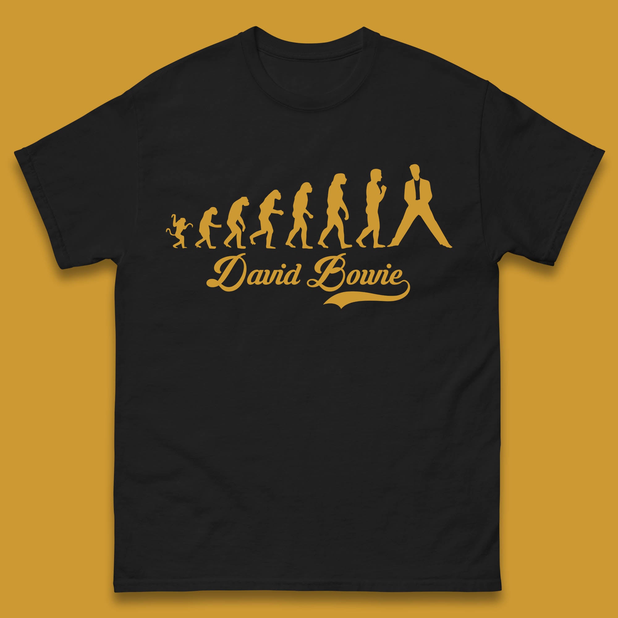 David Bowie Human Evolution Unisex Mens T Shirt Womens Tops Tees M