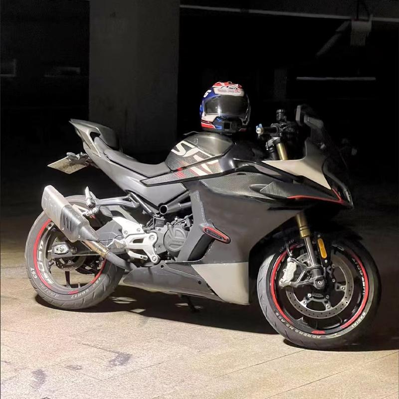 Motorcycle Carbon Fiber Exhaust Muffler Pipe Protector Heat Shield Guard For MT07 MT09 MT10 FZ10 R3 ZX4R ZX6R ZX4RR Z400 CBR5