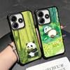 Cute Cartoon Panda Plating Phone Case For Xiaomi Redmi Note 14 15 Pro Plus 13 12 11 11S 11T 10 9S 9 5G Anti-Fall Airabag Cover