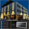 Mini Solar Led Wall Light Outdoor Waterproof Warm Garden Decoration Led Wall Lamp Fence Lights 1/2Pcs