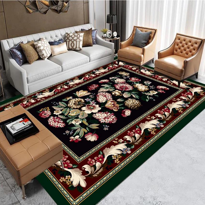 Chinese style retro Carpets for Living Room Bedroom Decoration Large Luxury large area lounge Rug 200x300 anti-slip floor mat