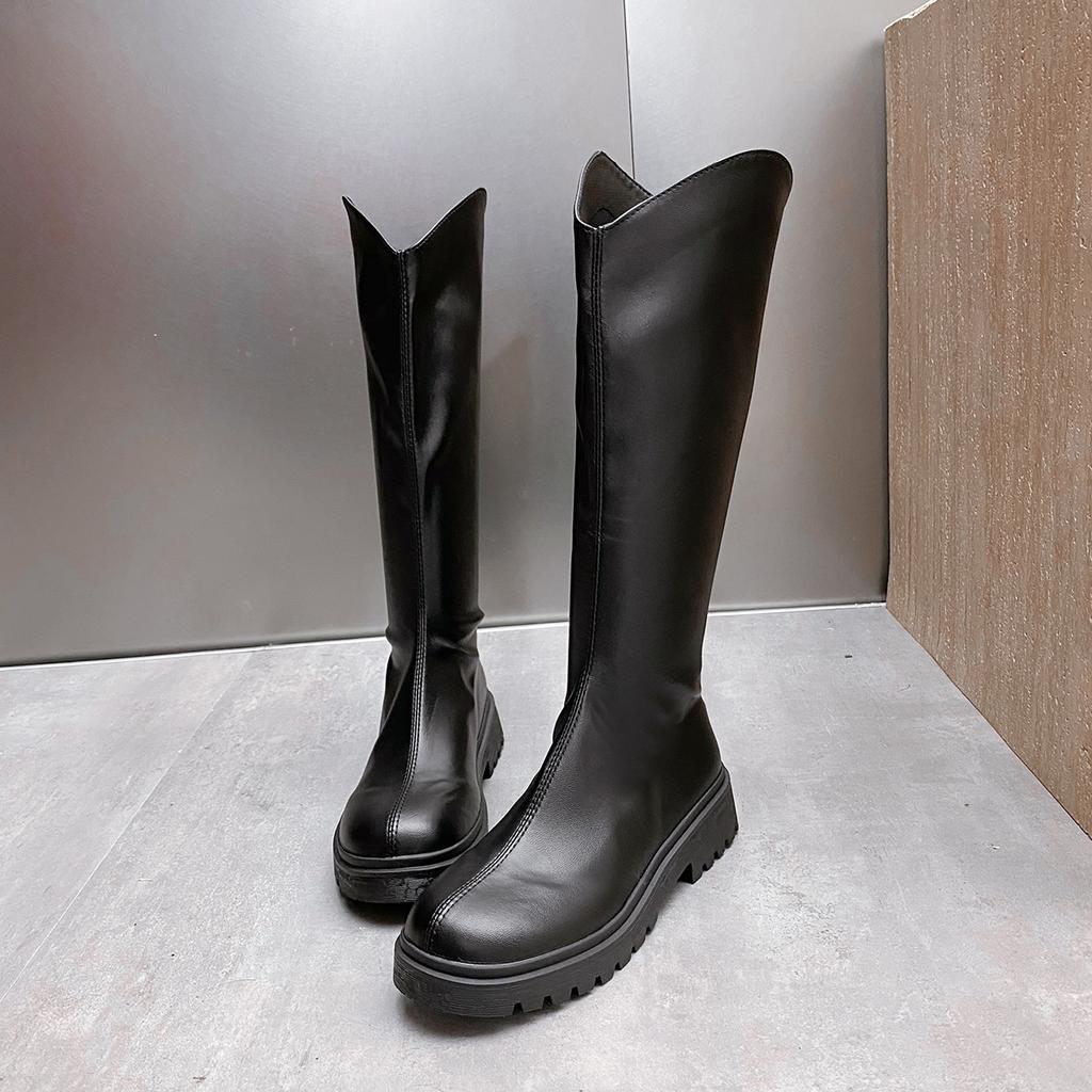 Fashionable  Comfortable Anti Slip Long Boots Spring Autumn New Wear-Resistant Inner Height Increasing Women'S Boots