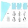 Stainless Steel Piping Nozzle Set, Cake Decorating Tools, Cream Gel Piping Tips, EVA Piping Bags, Heavy-duty