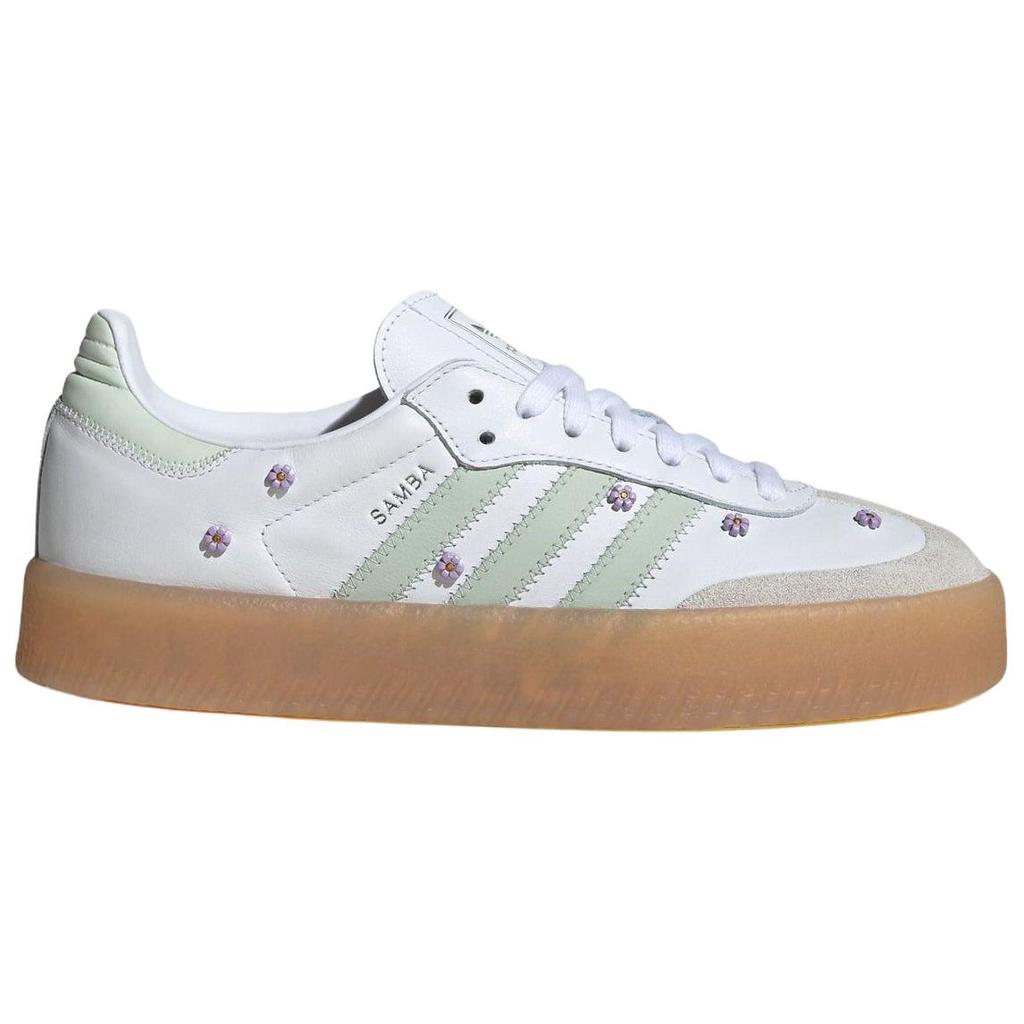 Sambae Wmns Adidas Originals 'Cloud White Linen Green Gum' Women's JS3954