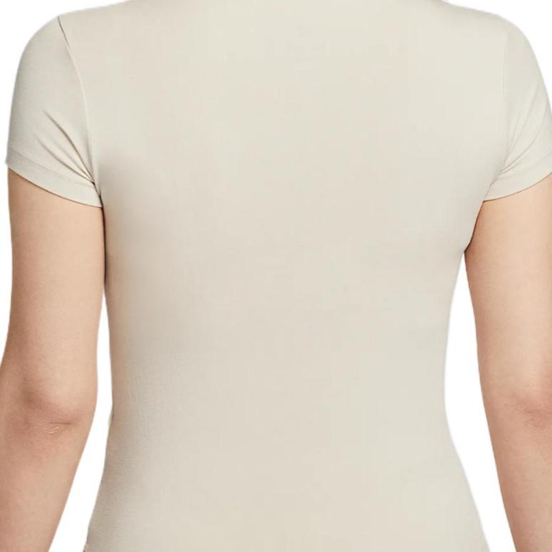 Nike Sportswear Chill Knit Simple Fashion Breathable Versatile Classic Short Sleeve Regular T-Shirt Women Tops Light-Taupe HF9723104