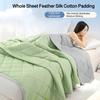 Cool Ice Silk Summer Quilt Solid Summer Quilt Air Conditioning Quilt Summer Thin Grade A Cooling Blanket Lightweight Cool Duvet