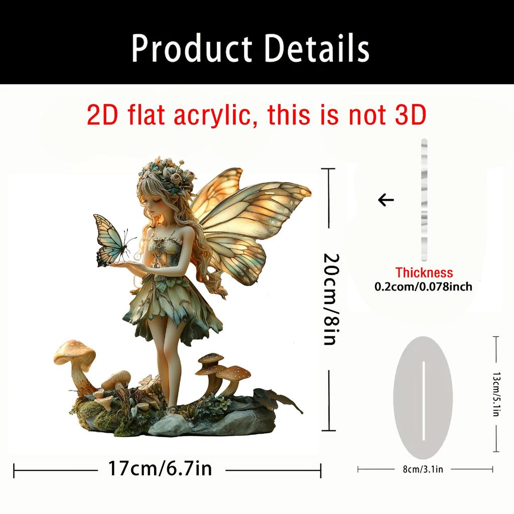 1pcs Bohemian style elf acrylic bedroom decoration, office counter desktop decoration, atmosphere decoration
