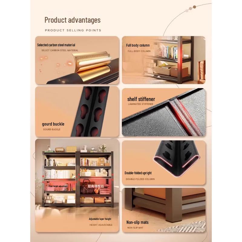 Vícepatrový železný stojan na květiny a úložný prostor