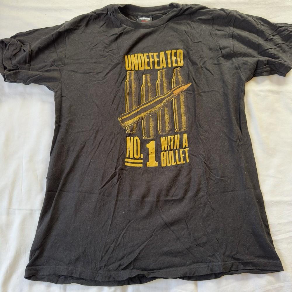 

Undefeated UNDFTF Mens M Black Bullet Unisex T-Shirt XXXXL