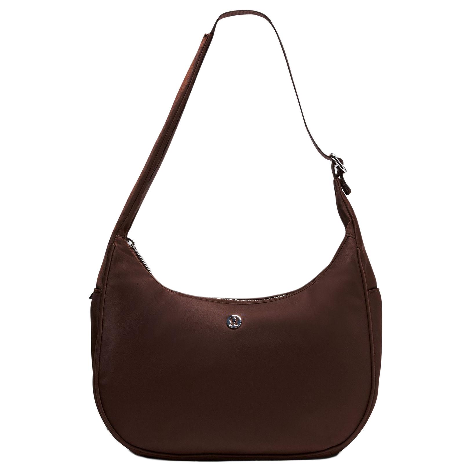 Lululemon City Essentials 4L Brand Logo Adjustable Shoulder Strap Nylon Shoulder Bag Women Shoulder Bag Brown LW9FRTS-321398 Brown 17540₽