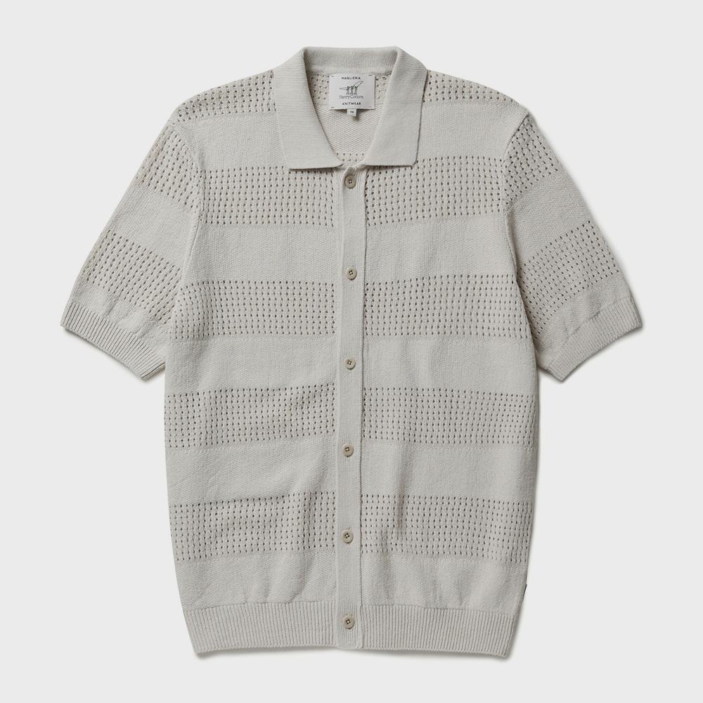 Henry Cottons Short Sleeve Collared Cardigan_Ahwam25521Bex
